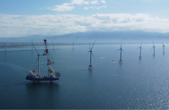 洋上風力発電所（石狩市）