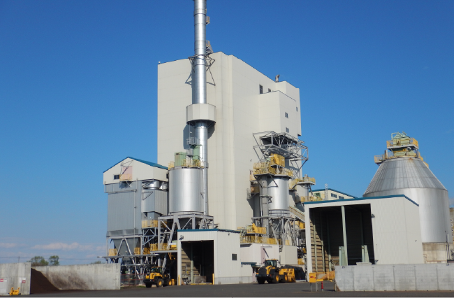 バイオマス発電所（江別市）